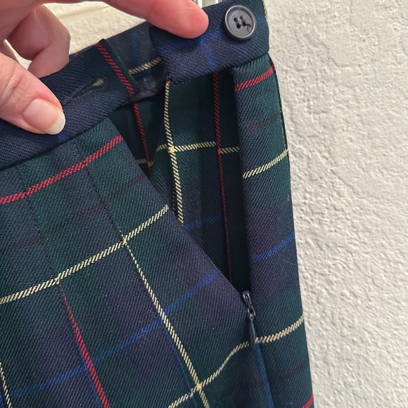 Pendleton Signature Tartan Wool Pleated Skirt sz 14 petite Plaid - Picture 5 of 5